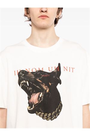 T-shirt Dobermann in cotone bianco IH NOM UH NIT | NUS26272081